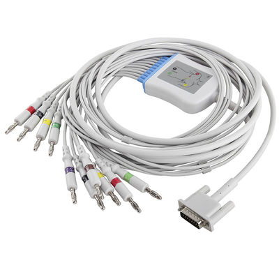 フィリップスHP EKGケーブルM2461A M3702C 989803175901 EKGケーブルおよびリード線15 Pin IECのバナナ4.0