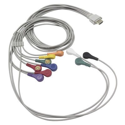 Vasomedical Biocare Holter ECGのケーブルおよびリード線10の鉛ケーブル