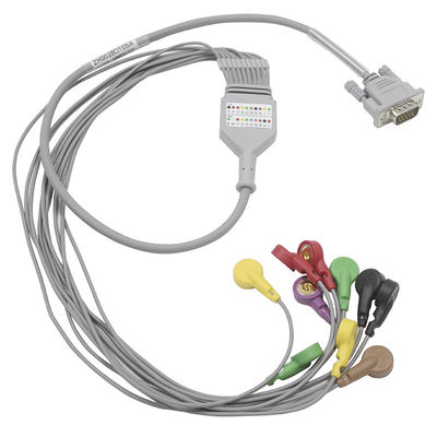 MEIGAOYI ECG Holterケーブル15pin Ecgは導線10の鉛のスナップを