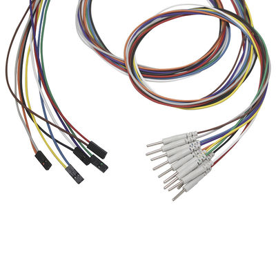 2.00 Mm Pinのリード線によってめっきされる金EEG EMGの導線の電極へのDu Pont EEGの電極2 Pinのプラグ