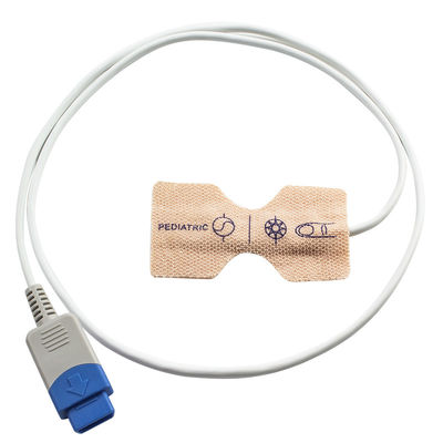 DatexのOhmeda 9pin TS-AF-25の使い捨て可能な大人の新生児の皮の伸縮織物の使い捨て可能なSpO2調査