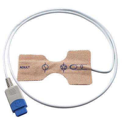 DatexのOhmeda 9pin TS-AF-25の使い捨て可能な大人の新生児の皮の伸縮織物の使い捨て可能なSpO2調査