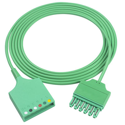 Siemens Draeger MS16256 6Lead ECGのトランクのアダプター ケーブルのDrager ECG延長トランクは単一のピン コネクタをケーブルで通信する