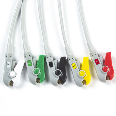 Bionet BM3/5 ECGのケーブルおよびリード線5の鉛IECは8PinコネクターECGケーブルを切る