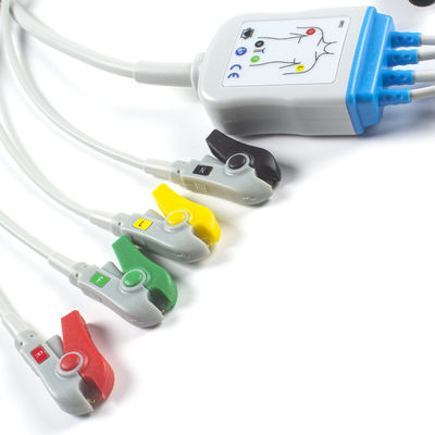 Corpuls 3 ECGケーブルおよびリード線4の鉛の肢IECは11pinコネクターECGケーブルを切る