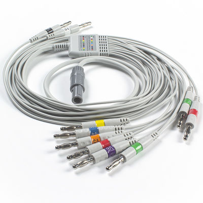 Welch Allyn RE-PC-AHA-BAN SE-PRO-600 EKGケーブルおよびリード線14 Pin IECのバナナ4.0