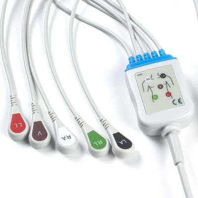 フィリップスECGのケーブルおよびリード線12pin 5の鉛M1975A ECGケーブル
