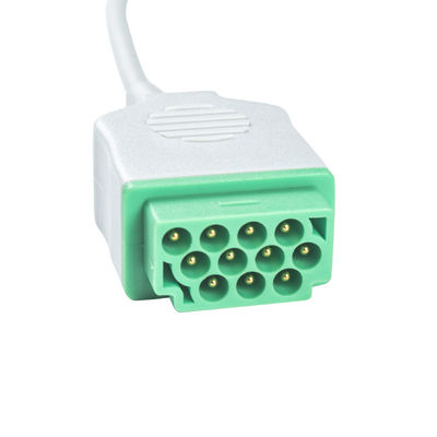 GE Marquette CBM-05NA-10AS-0001 ECGのケーブルおよびリード線5の鉛IECのスナップ11pinのコネクターECGケーブル
