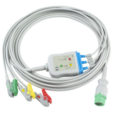 Biolight BLT ECGのケーブルおよびリード線3Lead IECクリップ12PinコネクターECGケーブル