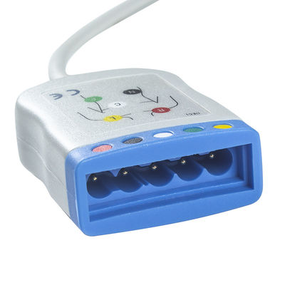 データスクープ/マケート/ゲッティンゲー 12ピン ECG トランクケーブルからECG 5リードケーブル IEC AHA シングルピン ECGリードワイヤー