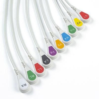 ECGのアダプターのピグテールのアダプター9281-002-50 4mm ECGの電極のコネクターを止めるECGの部品のバナナ