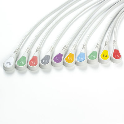 ECGのアダプターのピグテールのアダプター9281-002-50 4mm ECGの電極のコネクターを止めるECGの部品のバナナ