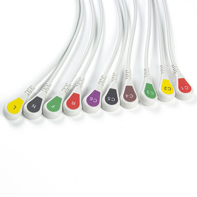 ECGはピグテールを止めるために3.00MM IEC ECGの電極のコネクターEKGのコネクターのバナナの針を分ける