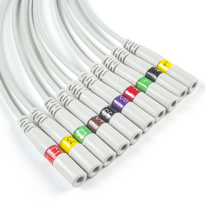 ECGはピグテールを止めるために3.00MM IEC ECGの電極のコネクターEKGのコネクターのバナナの針を分ける