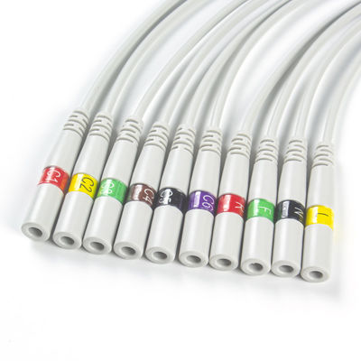 ECGはピグテールを止めるために3.00MM IEC ECGの電極のコネクターEKGのコネクターのバナナの針を分ける