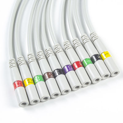 ECGはピグテールを止めるために3.00MM IEC ECGの電極のコネクターEKGのコネクターのバナナの針を分ける
