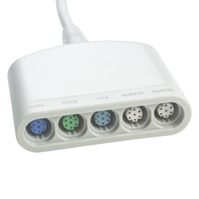 S-iemens SC7000 ECGケーブルのDraeger 5590539の新生児Med ECG Trunckケーブル