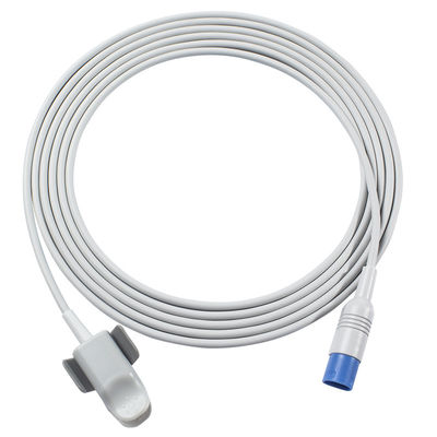 フィリップスM1196A再使用可能な大人指クリップSpO2センサーの長方形8Pin