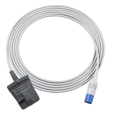 フィリップスM1196A再使用可能な大人指クリップSpO2センサーの長方形8Pin