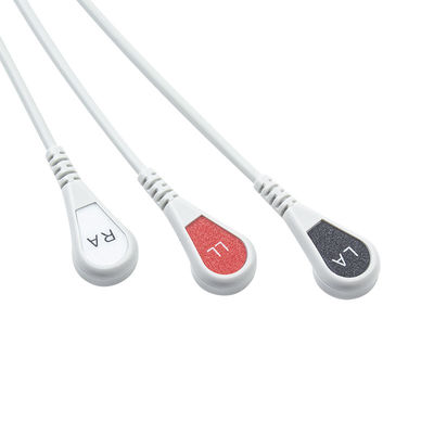 ニホンコーデン 互換性直結ECGケーブルとリードワイヤ 3Lead AHAスナップ