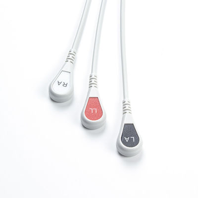 ウェルチ・アリンに対応するAha Iec ECGケーブル 008-0880-00 3リードAha スナップ