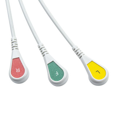 シラー対応のECGケーブルとリードワイヤ 直接接続 3リード Iecスナップ