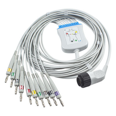 Kenz EKGケーブルPC-104 63050074 63050075 16pin IEC 4.0のバナナのコネクター