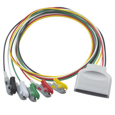 P-フィリップス MX40 テレメトリ ECGリードワイヤー 患者用ケーブル 5 リードECGリードワイヤー IEC Grabber クリップ 989803171931