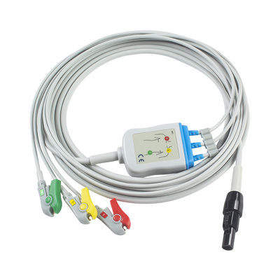 Welch allyn Propaq LT ECGケーブルとリードワイヤー 患者用ケーブル3 Lead ECG Leadwire 008-0879-00 IEC スナップ