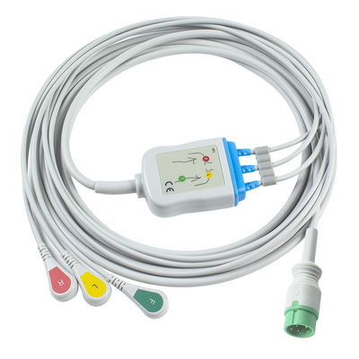 ツール 1 片 ECGケーブルとリードワイヤ 6Pin ECGケーブル 3チャネル EKGケーブル