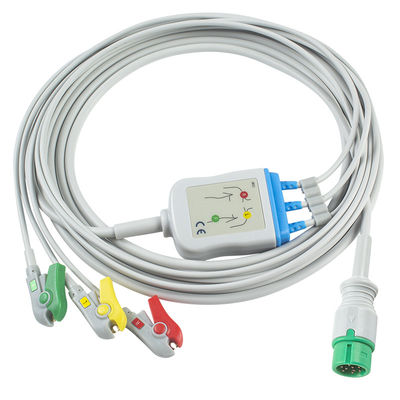 Yonker 1 片 ECGケーブルとリードワイヤー 9Pin ECGケーブル 3チャネル EKGケーブル