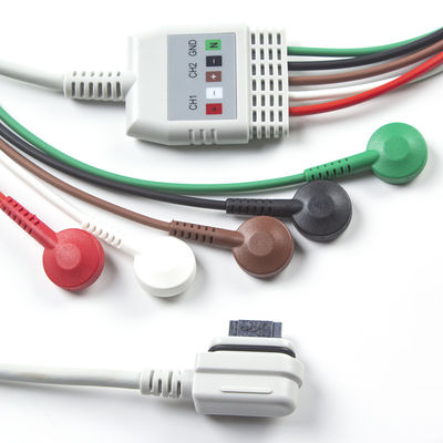 ECGケーブル 5Lead Holter GE Seer ECG 2008594-001 GE SEER LIGHTR に互換性のあるケーブル