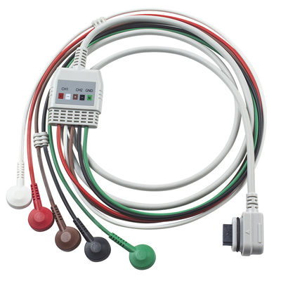 ECGケーブル 5Lead Holter GE Seer ECG 2008594-001 GE SEER LIGHTR に互換性のあるケーブル