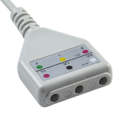 AAMI 6Pin ECG トランクケーブル エダン・ディンスタイル 3リードケーブル 1.30M