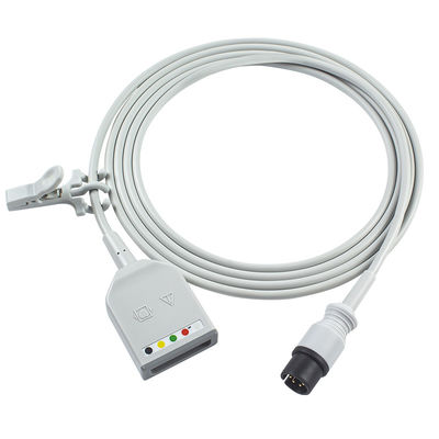 マインドレイ Datascope AAMI 6Pin コネクタ 5Lead ECG トランクアダプターケーブル 0010-30-12377 EV 6102 ECG拡張ケーブル ユーロスタイル