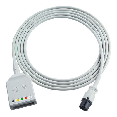 マインドレイ Datascope AAMI 6Pin コネクタ 5Lead ECG トランクアダプターケーブル 0010-30-12377 EV 6102 ECG拡張ケーブル ユーロスタイル