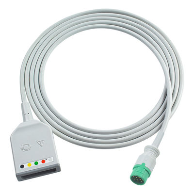 Fukuda Denshi 12Pin 5Lead ECG トランクアダプターケーブル ダイナスコップ DS-7100 ECG拡張ケーブル ユーロスタイル