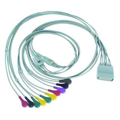 PH テレメトリ ホルター ECG 10Lead ECGケーブル ホルター IEC スナップ