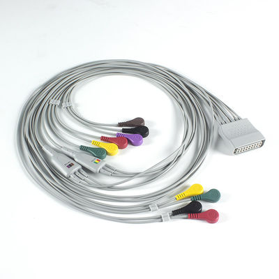 PH テレメトリ ホルター ECG 10Lead ECGケーブル ホルター IEC スナップ