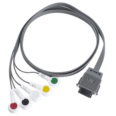 TPU Edan 5Lead ECG ホルターケーブル IEC スナップ 保存期間 24ヶ月 バイオメディカル機器