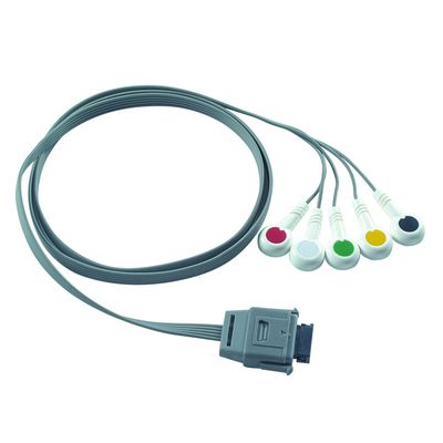 TPU Edan 5Lead ECG ホルターケーブル IEC スナップ 保存期間 24ヶ月 バイオメディカル機器