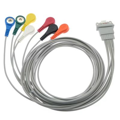 シラー・メディログ AR12 Plus ECG ホルターケーブル 7Lead IEC スナップ AR4 Plus FD5に対応