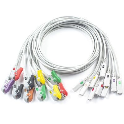 コンド・EKG・リード ラテックスフリー10Lead ECG診断ケーブル IEC Grabberと互換性