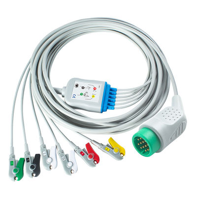 互換メドトロニック ライフパック 20e 6Lead ECGケーブル IEC Grabber For For Lifepak 12 20e 15 120