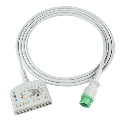 TPUダイナスコップ DS-5100E 12Pin ECG患者ケーブル 10Lead 大人/小児互換性