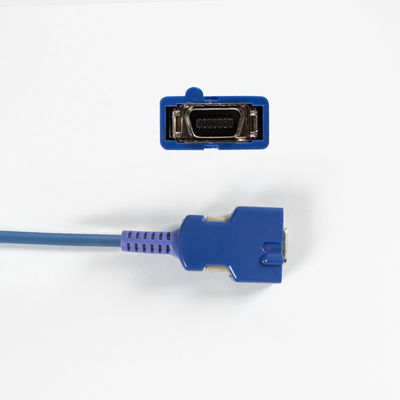 C-オビディアン N-ellcor パルスオキシメーターケーブルのための半完成品 SpO2センサー 3M 100g 体重とDB 14ピン紫色接続器
