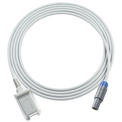 互換 Lepu 8Pin シングルノッチ DB9Pin SpO2拡張ケーブル 2.4M