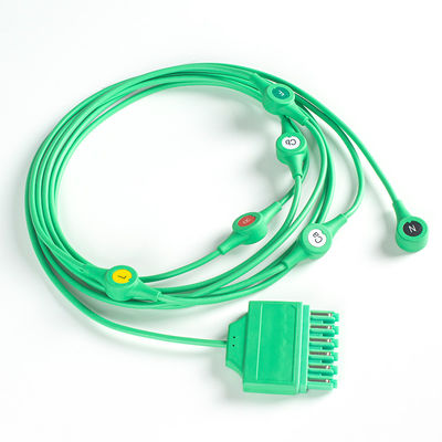 MS14682 ECGケーブルドラガー ECGシングルピン モノリード6リードリードワイヤー IECスナップ