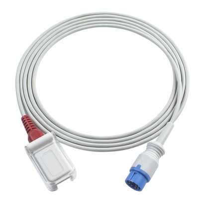 Biolight 9ピン再利用可能なSpO2センサー延長ケーブル Ma-simo Red Tech