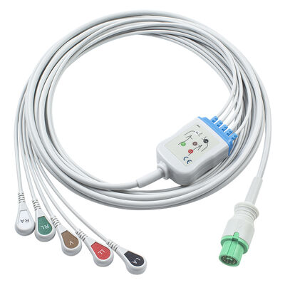 フクダ電子 0012-00-1192 ECG EKGケーブル 12ピン Expert Dynascope DS-5100 DS-5100E DS-5300W DS-5400 Dynascope DS-7001